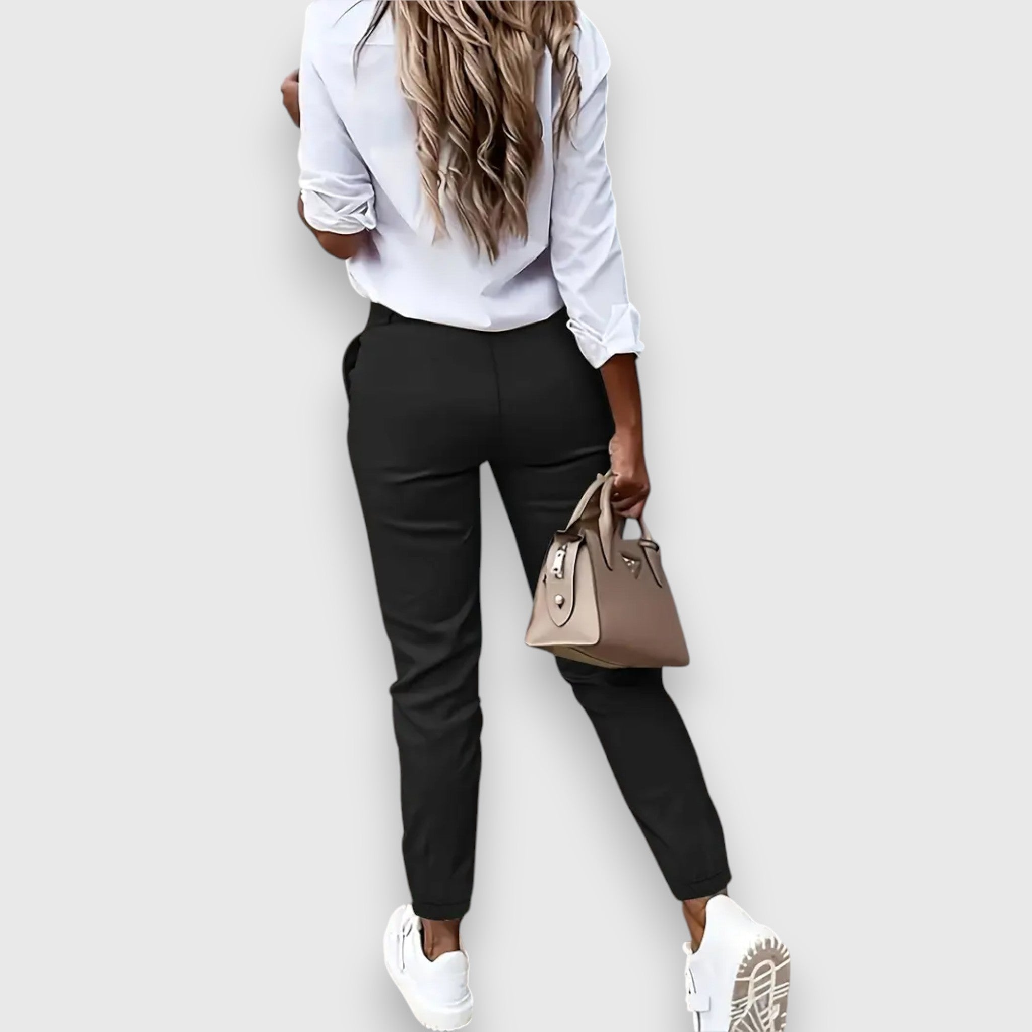 Izabel – Pantaloni eleganți cu talie înaltă