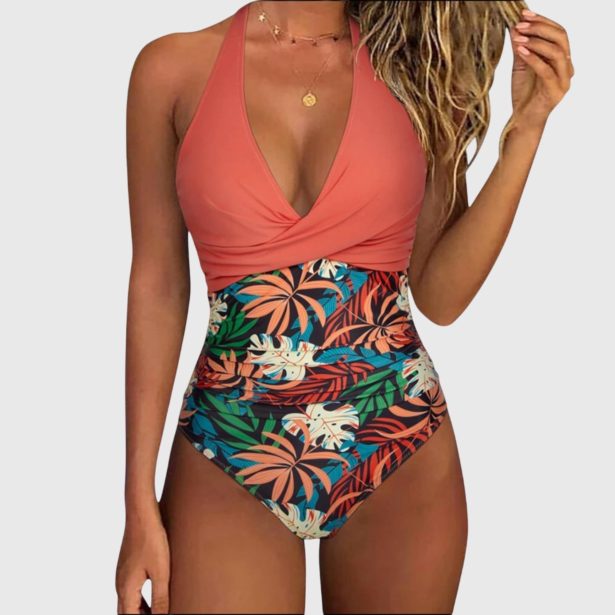 Firenze - Costum de baie elegant pentru femei cu decolteu în V