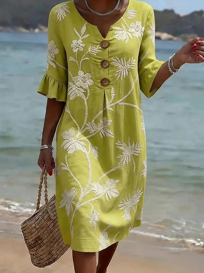 Rochie informală pentru femei cu imprimeu floral