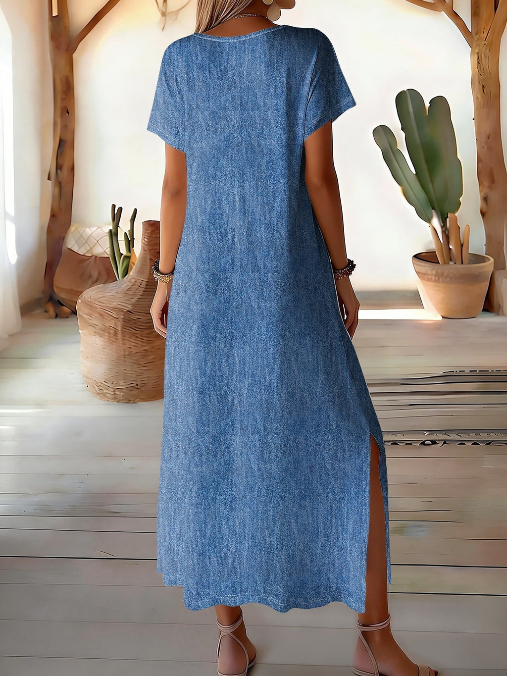 Hélène™ | Robă din denim retro