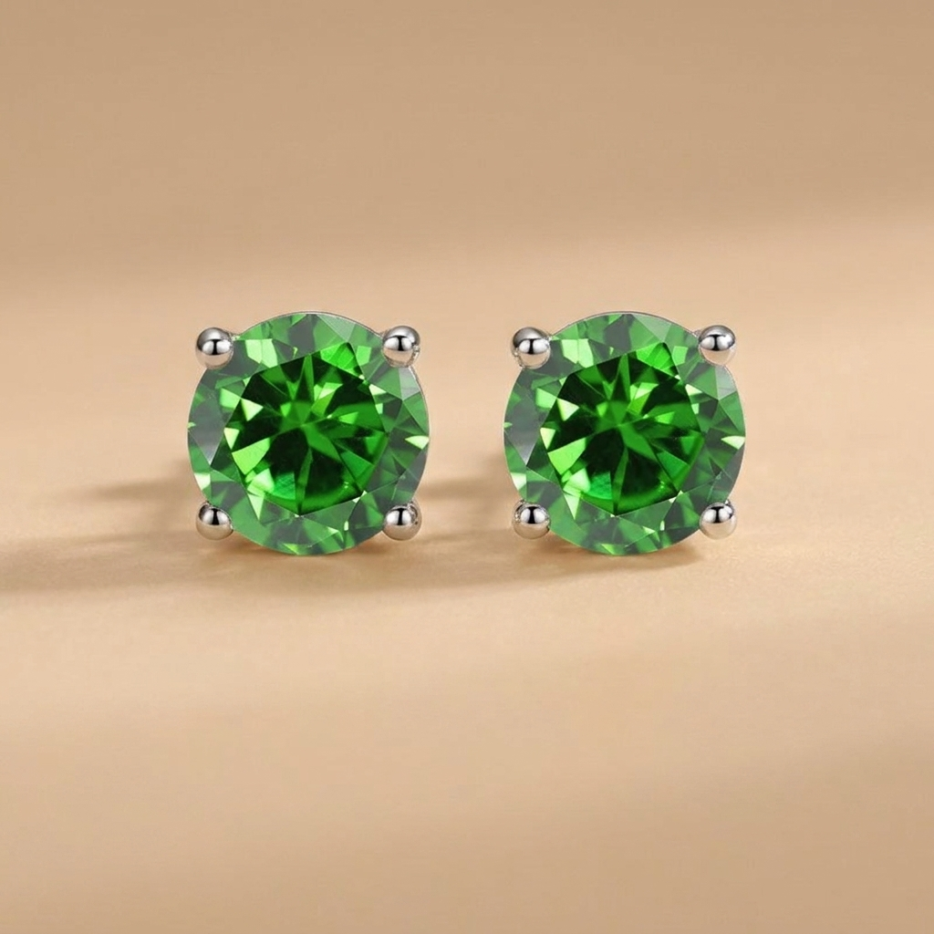 Aurora - Cercei Solitaire Clasic din Moissanite de Lux