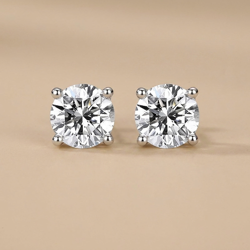 Aurora - Cercei Solitaire Clasic din Moissanite de Lux