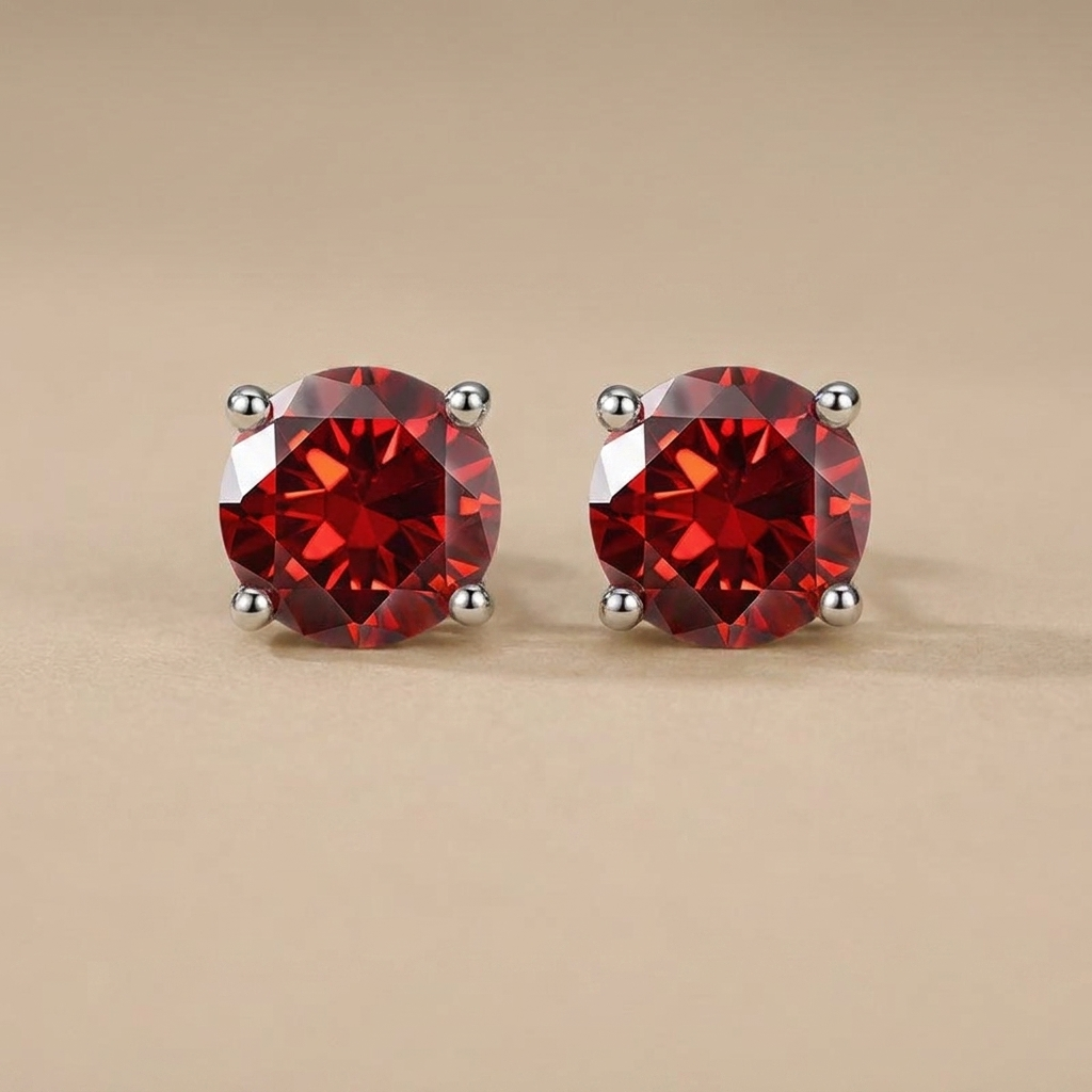 Aurora - Cercei Solitaire Clasic din Moissanite de Lux