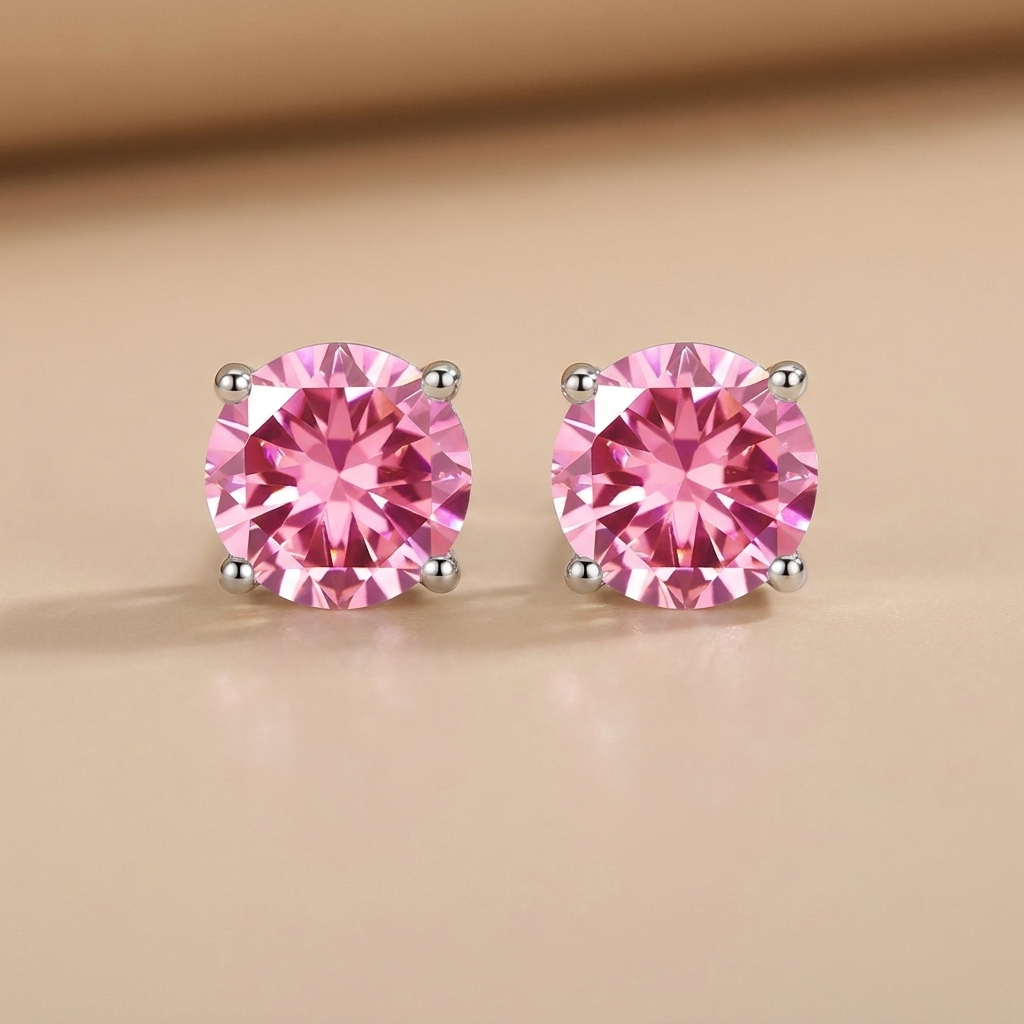 Aurora - Cercei Solitaire Clasic din Moissanite de Lux
