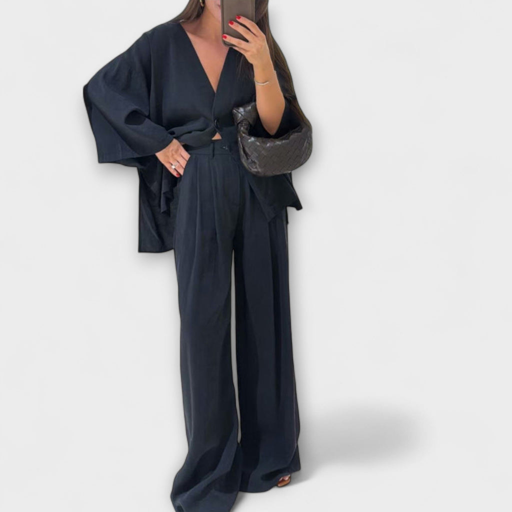 Jacqueline - Top din două straturi și pantaloni