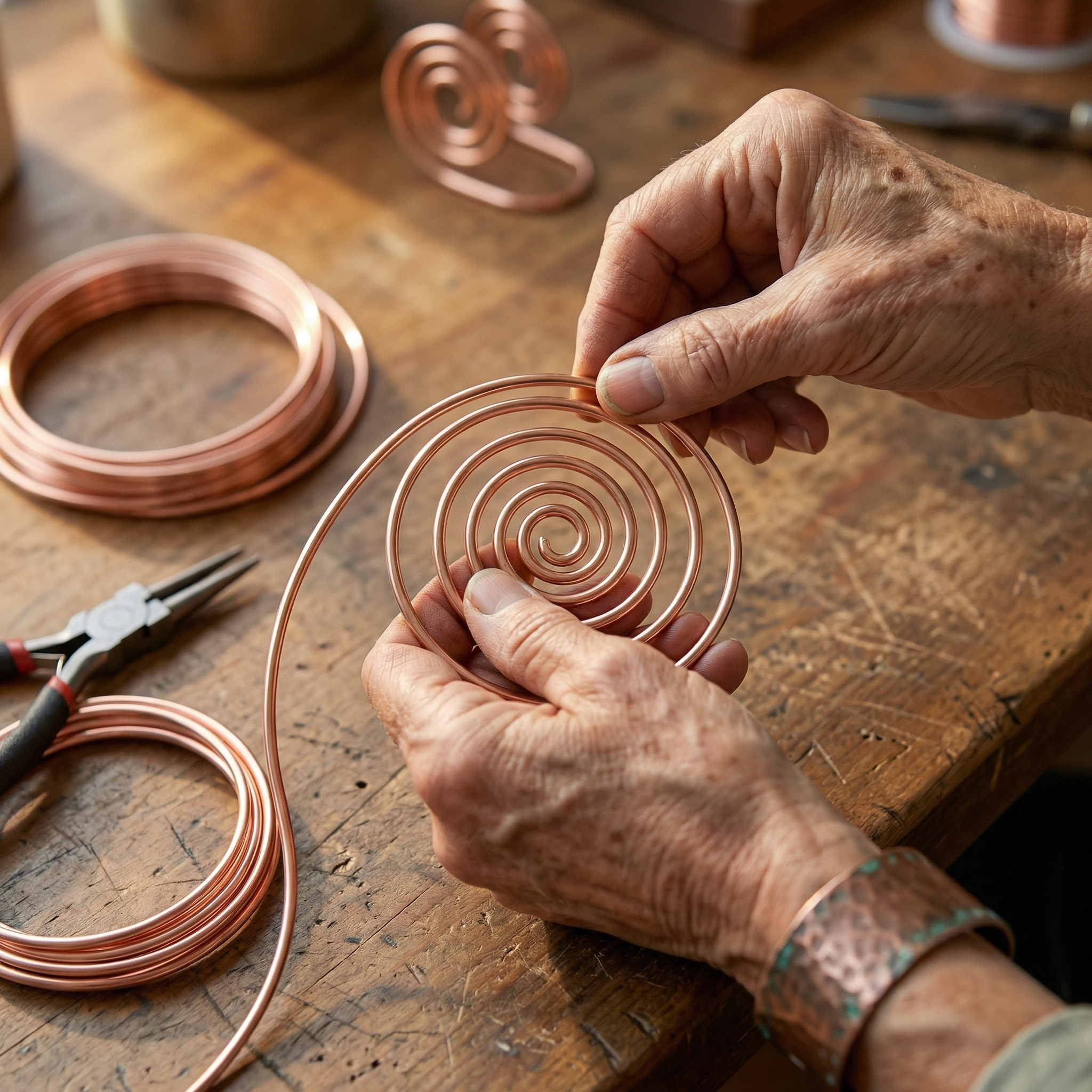 Alorin's Flow Copper Hand Spiral