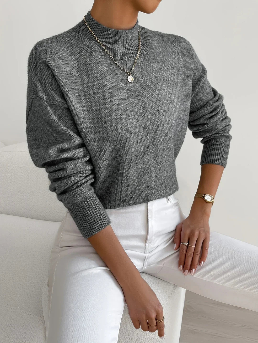 Marilena | Pulover elegant cu guler rulat