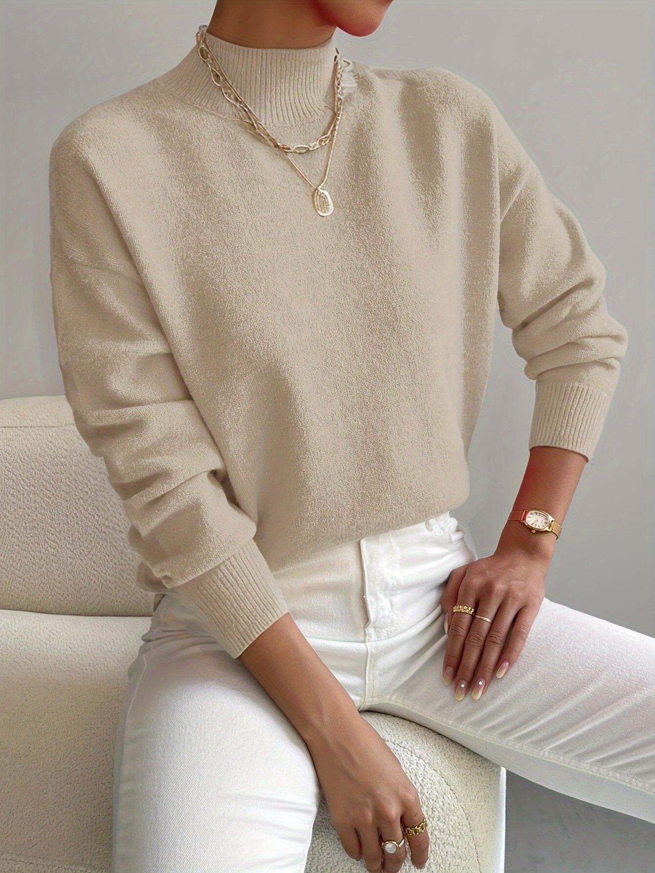 Marilena | Pulover elegant cu guler rulat