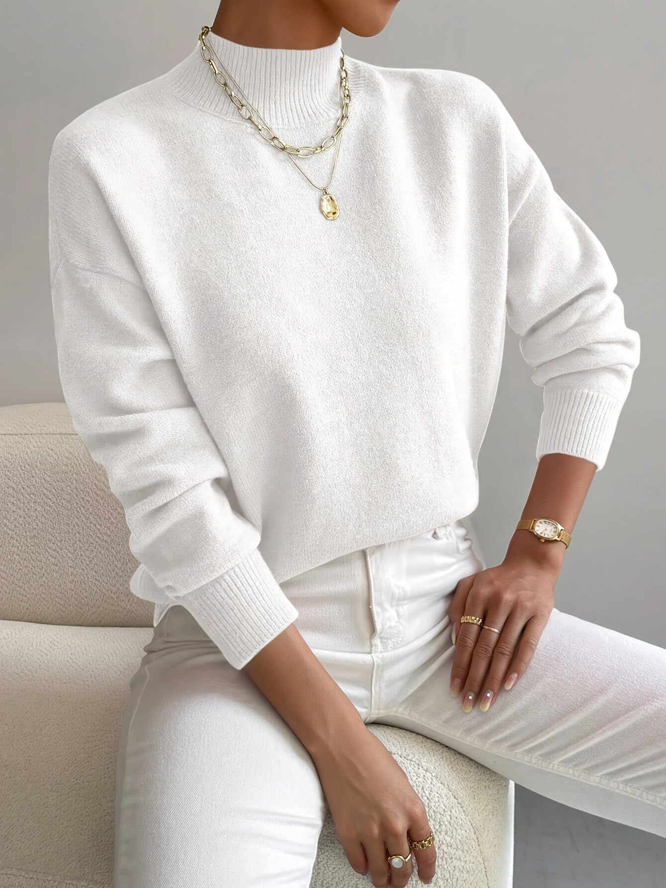 Marilena | Pulover elegant cu guler rulat
