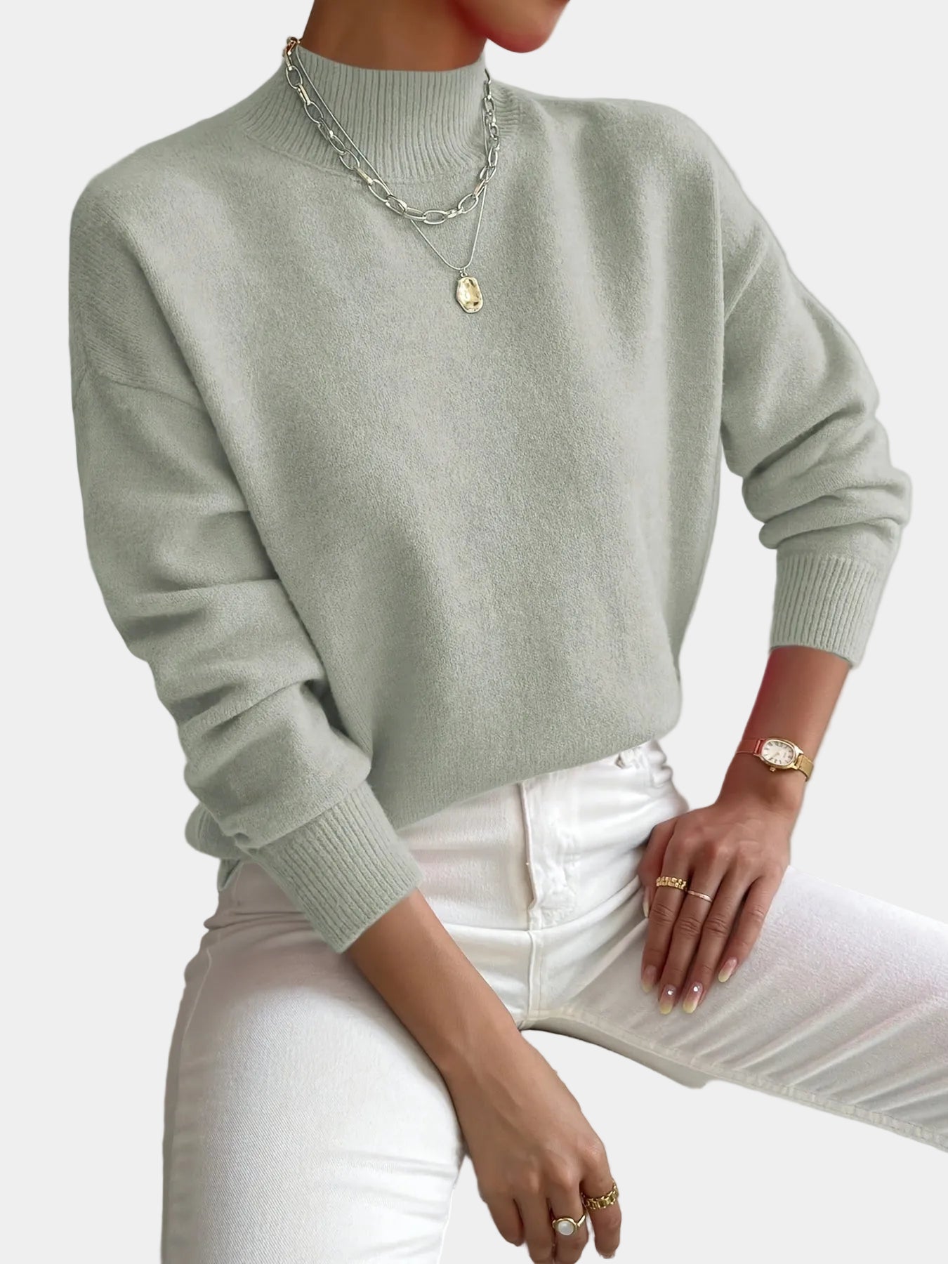 Marilena | Pulover elegant cu guler rulat