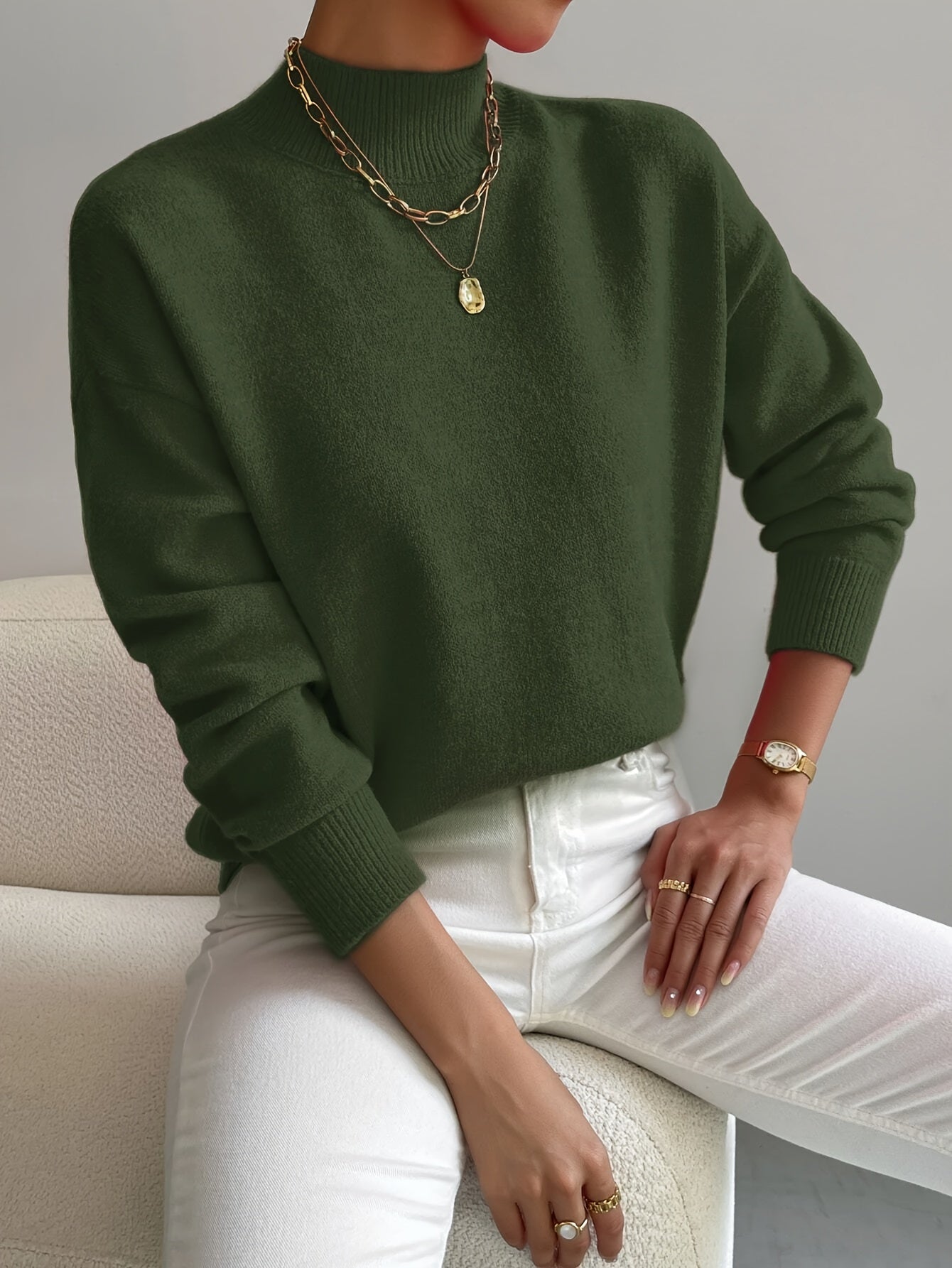 Marilena | Pulover elegant cu guler rulat