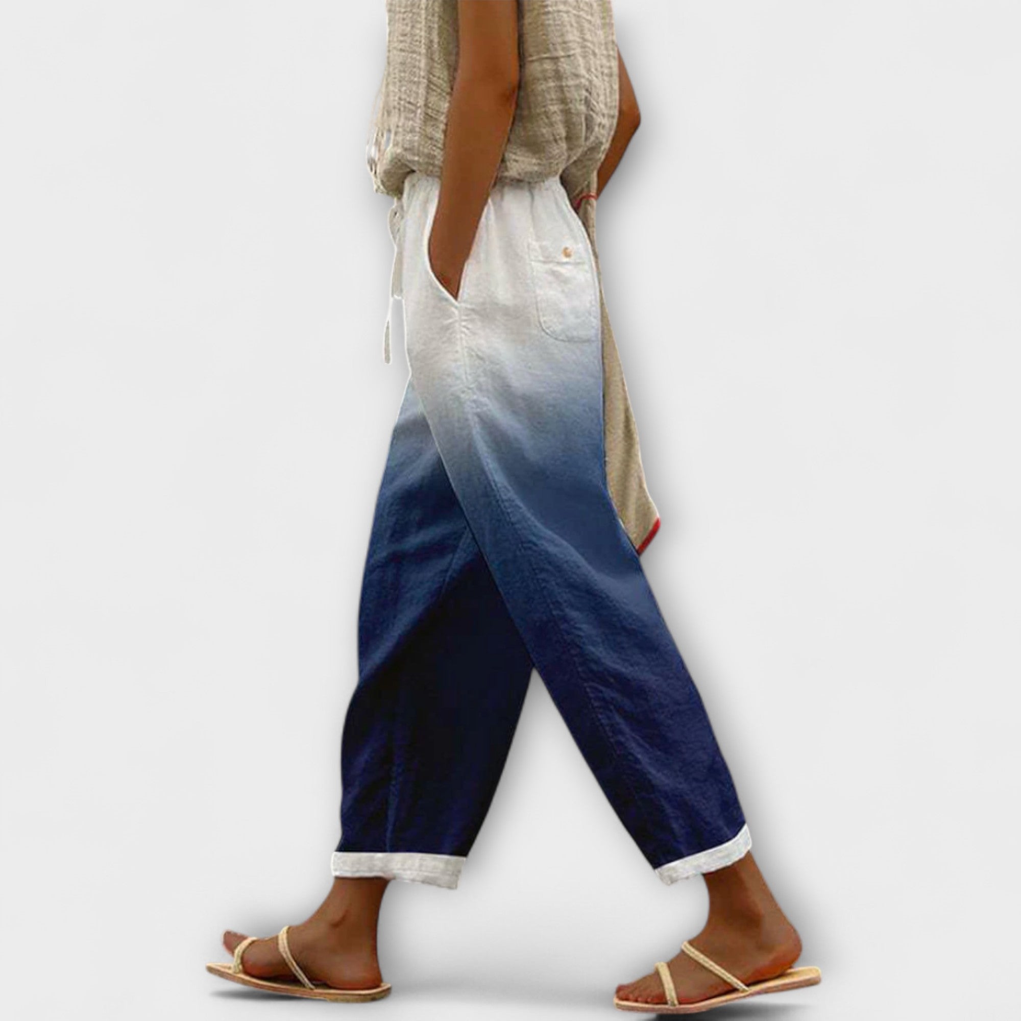 Airish - Pantaloni largi cu imprimeu
