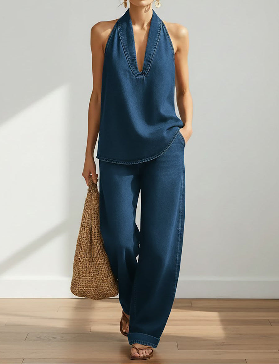 Ivy™ | Set din două piese din denim vintage