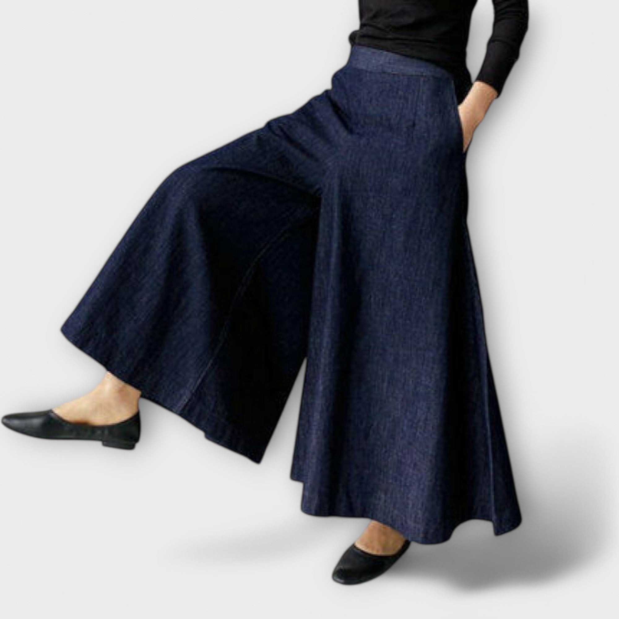 Antónia – Pantaloni pentru femei cu picioare largi