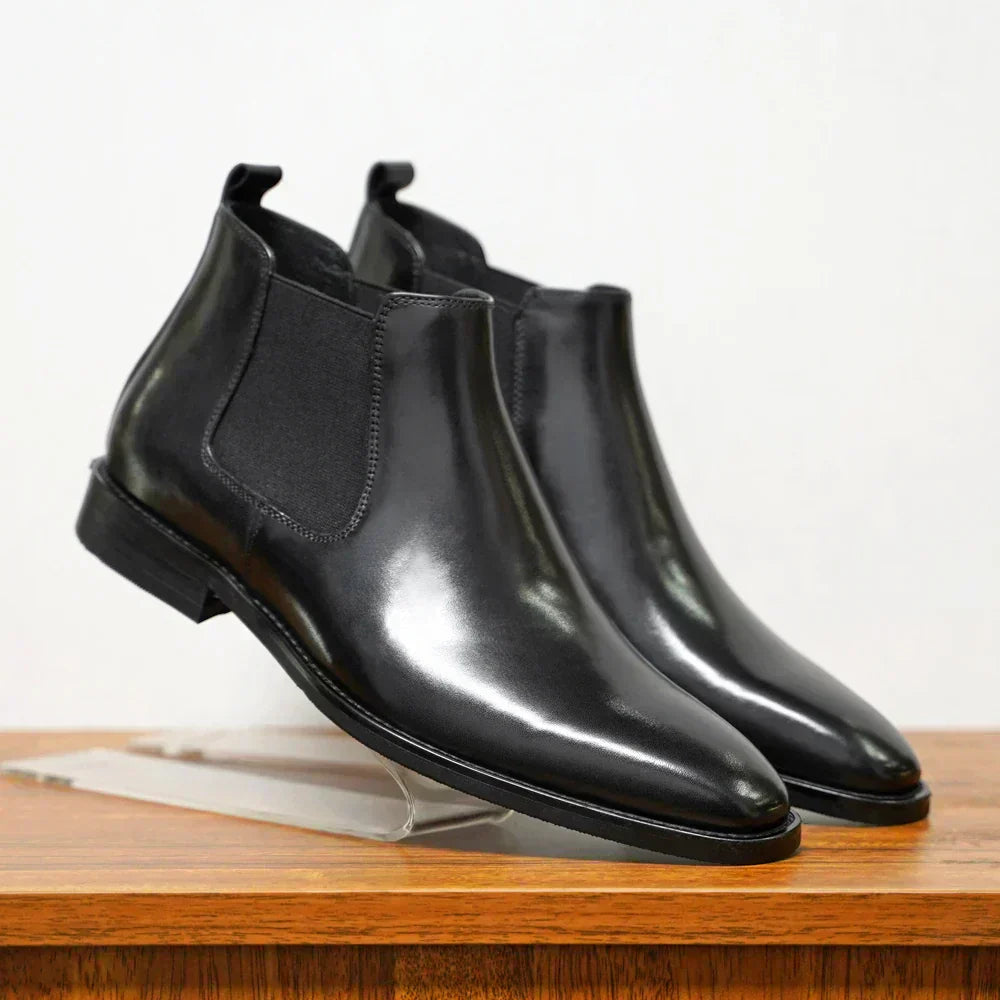 Blake™ | Bottines Chelsea în cuir raffiné