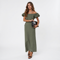 JASMINE | Rochie midi elegantă cu talie evidențiată și stil de seară atemporal