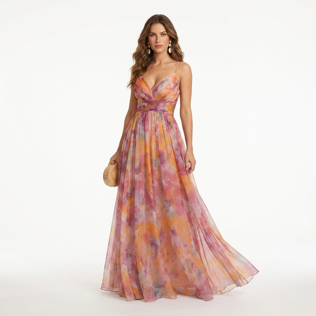 Nikoletta - Rochie maxi florală