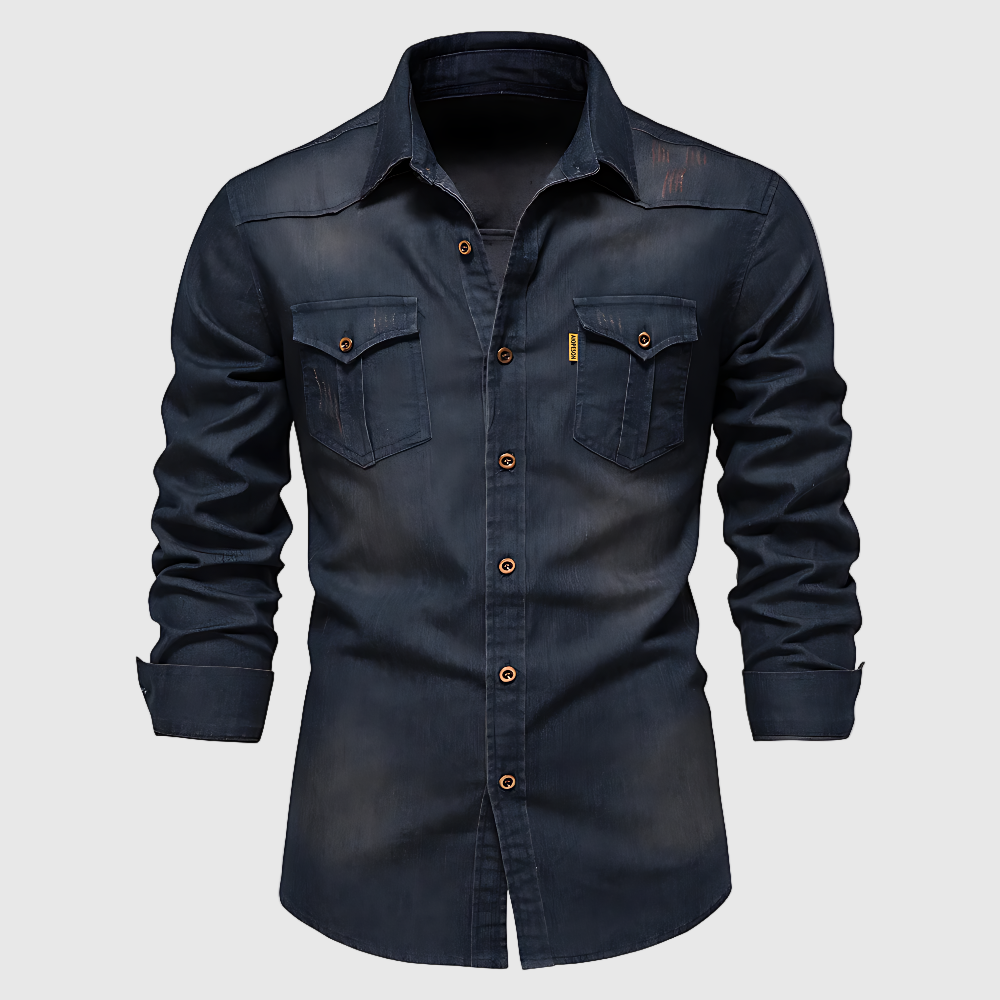 DŽIM – Cămașă din denim din bumbac