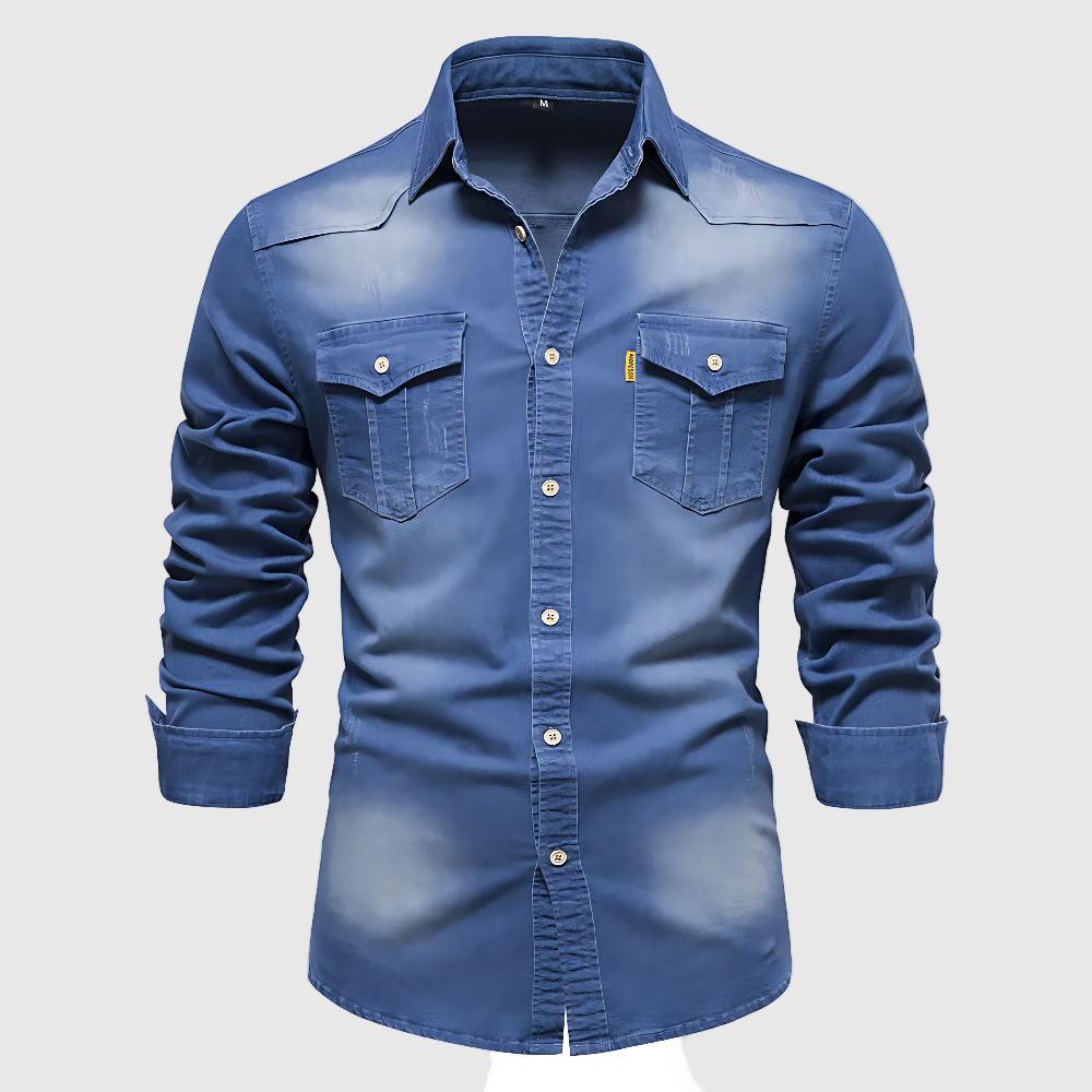 DŽIM – Cămașă din denim din bumbac