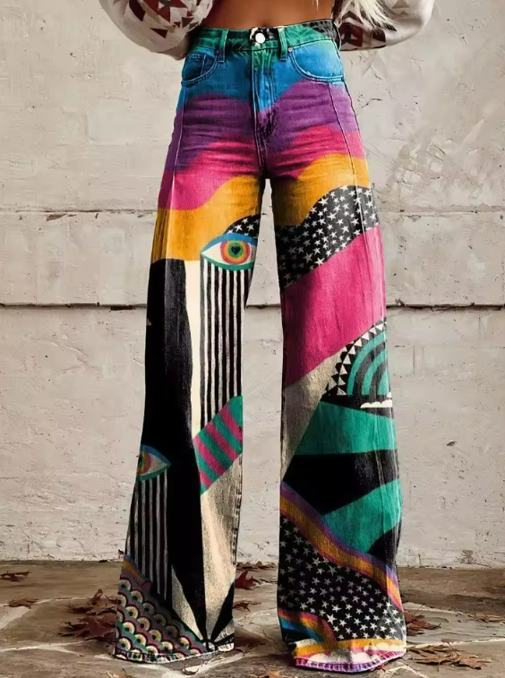 Zoe - Pantaloni boho eleganți
