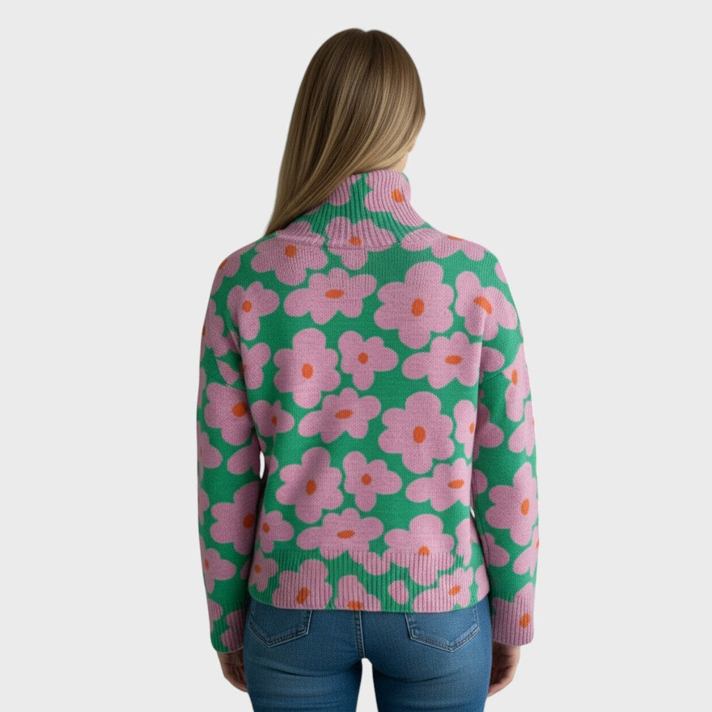 Angel | Pulover cu model floral