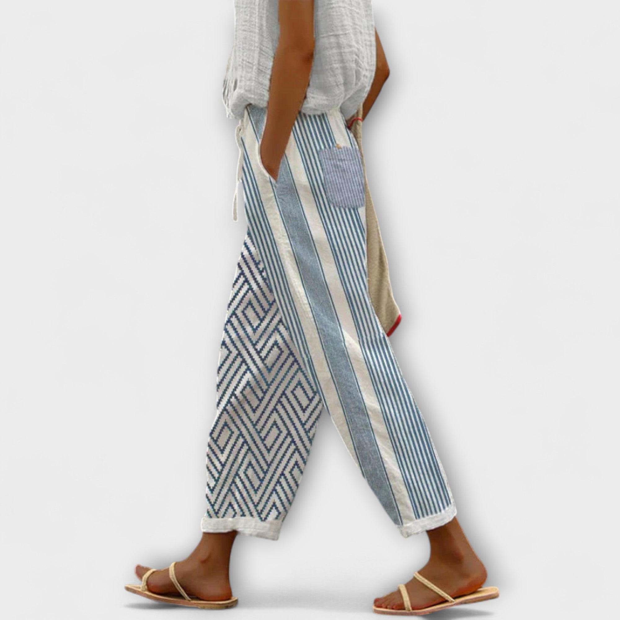 Airish - Pantaloni largi cu imprimeu
