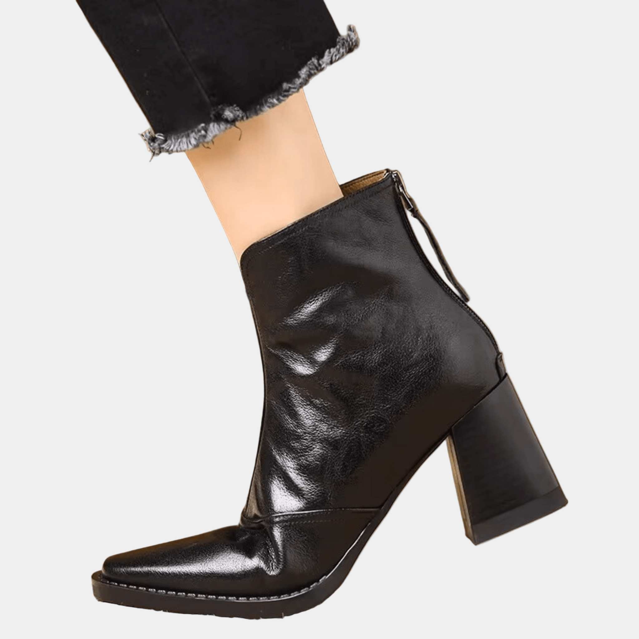 Claudia - Botine elegante cu toc mediu