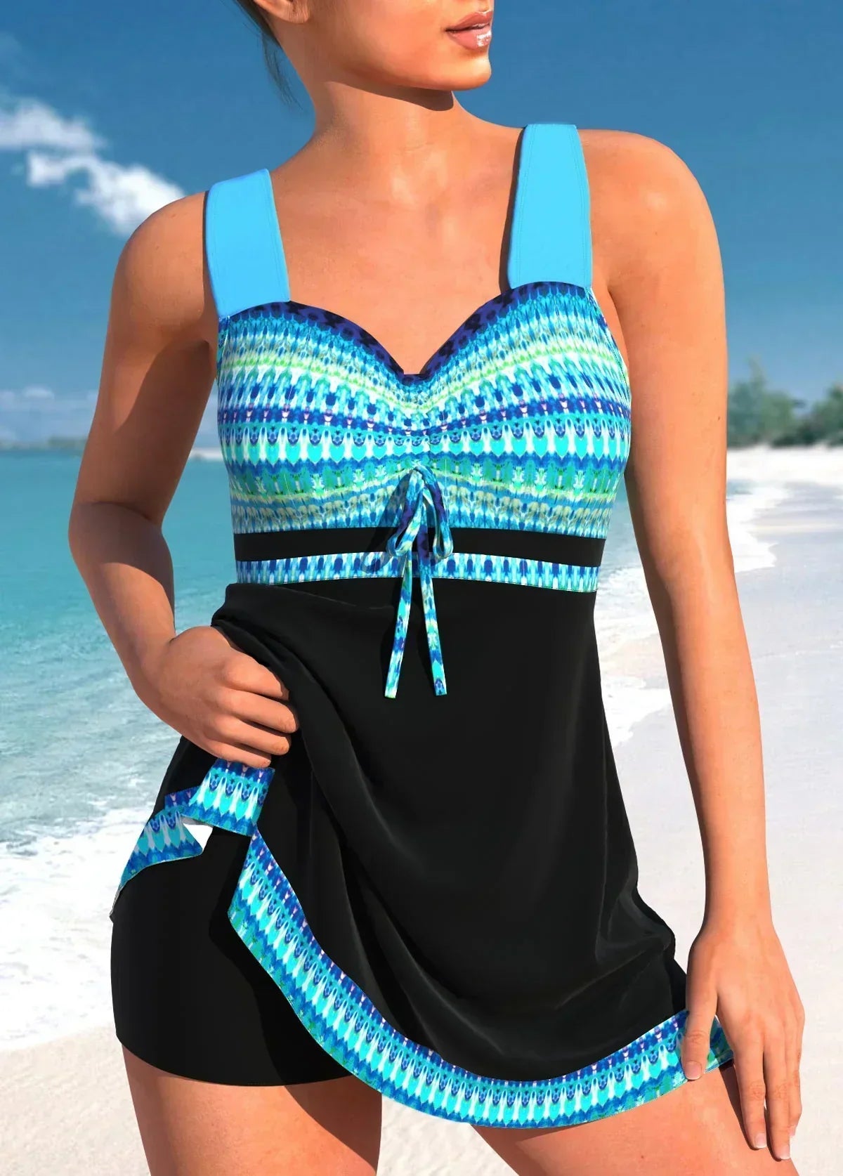 Adela - Costum de baie cu fustă